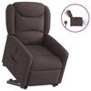 VidaXL Electric Recliner Dark Brown Fabric 3303219
