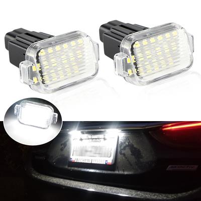 2pcs White LED License Plate Light for Mazda A/T (Aka Mazda 6) 2014-2020 Mazda 3 Hatchback 2014-2018 OEM:GHK151270B Error Free