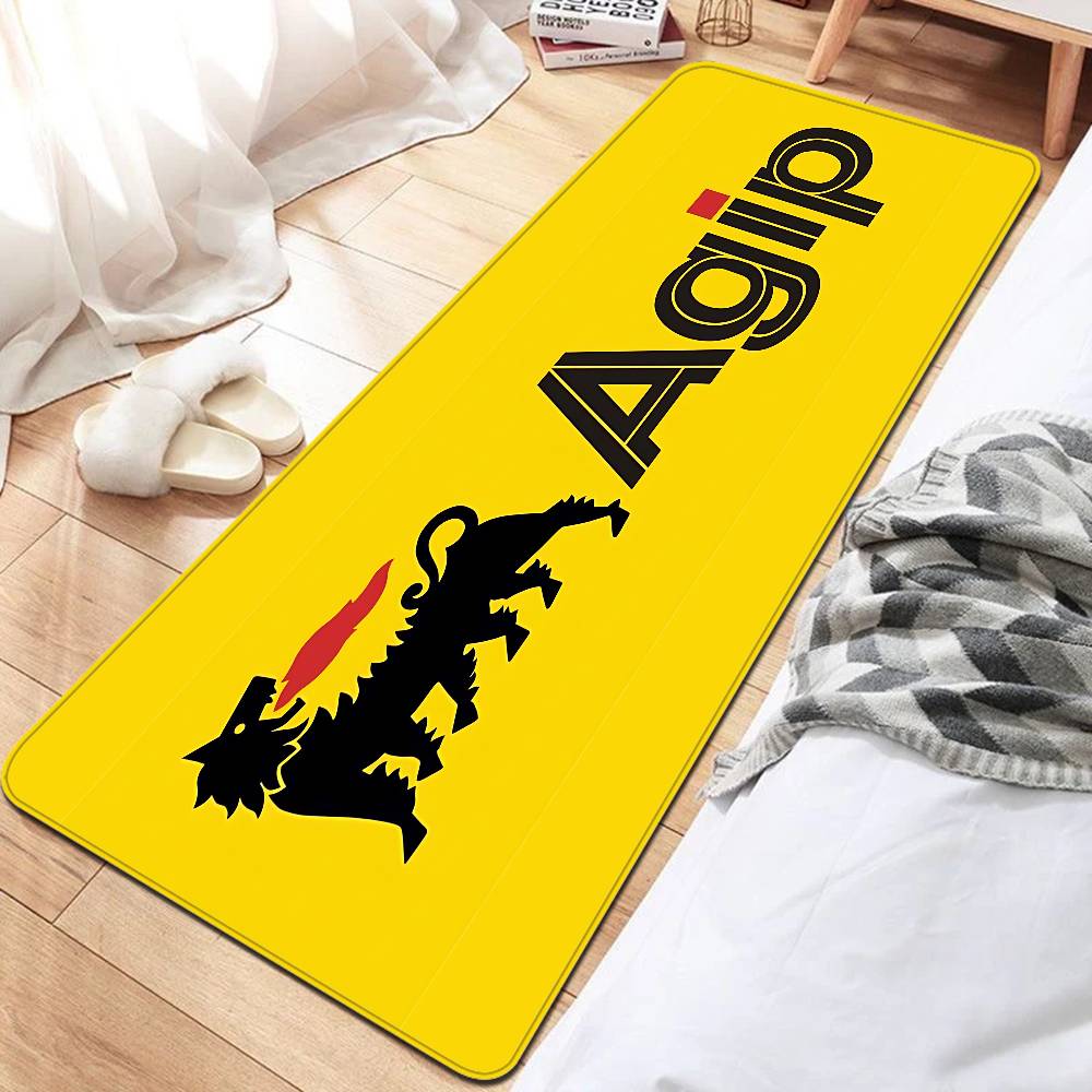 A-Agip E-Eni Racing Car Bathroom Mat Kids Room Bedroom Decoration Balcony Anti-Slip Doormat Living Room Welcome Rug
