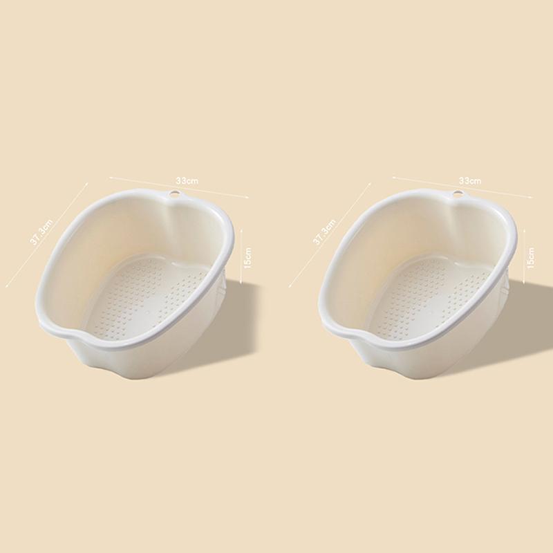 

Large Foot Bath Basin – Heavy-Duty Plastic Tub for Soaking, Detoxification, Pedicure, and Massage Treatments