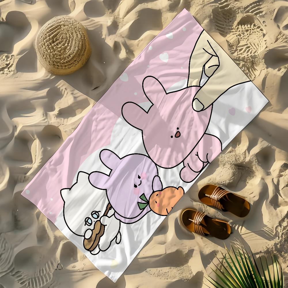 Cute Asamimichan Towel Yoga Gym Yoga Gym Lightweight Portable for Swimming Beach Travel Sports Accessories Sandproof