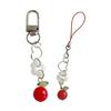 Universal Bead Charm Phone Strap Keyring For Mobile Devices Purses Travel Gear Modern Lightweight Decorative Item
