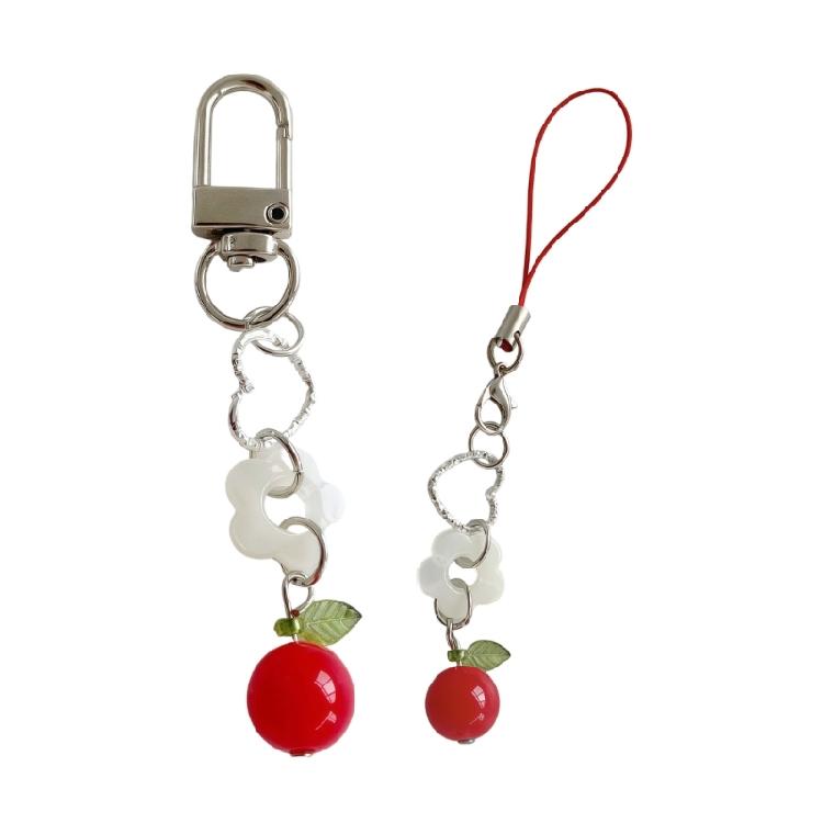 Universal Bead Charm Phone Strap Keyring For Mobile Devices Purses Travel Gear Modern Lightweight Decorative Item