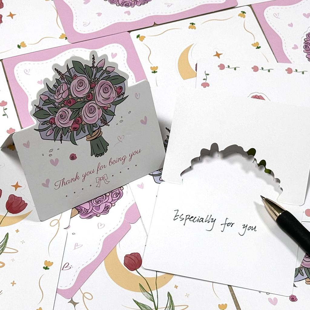 10-30 Pcs foldable Thank You Card Thank You For Your Order Card Praise Labels For Small Businesses Decor For Small Shop Gift