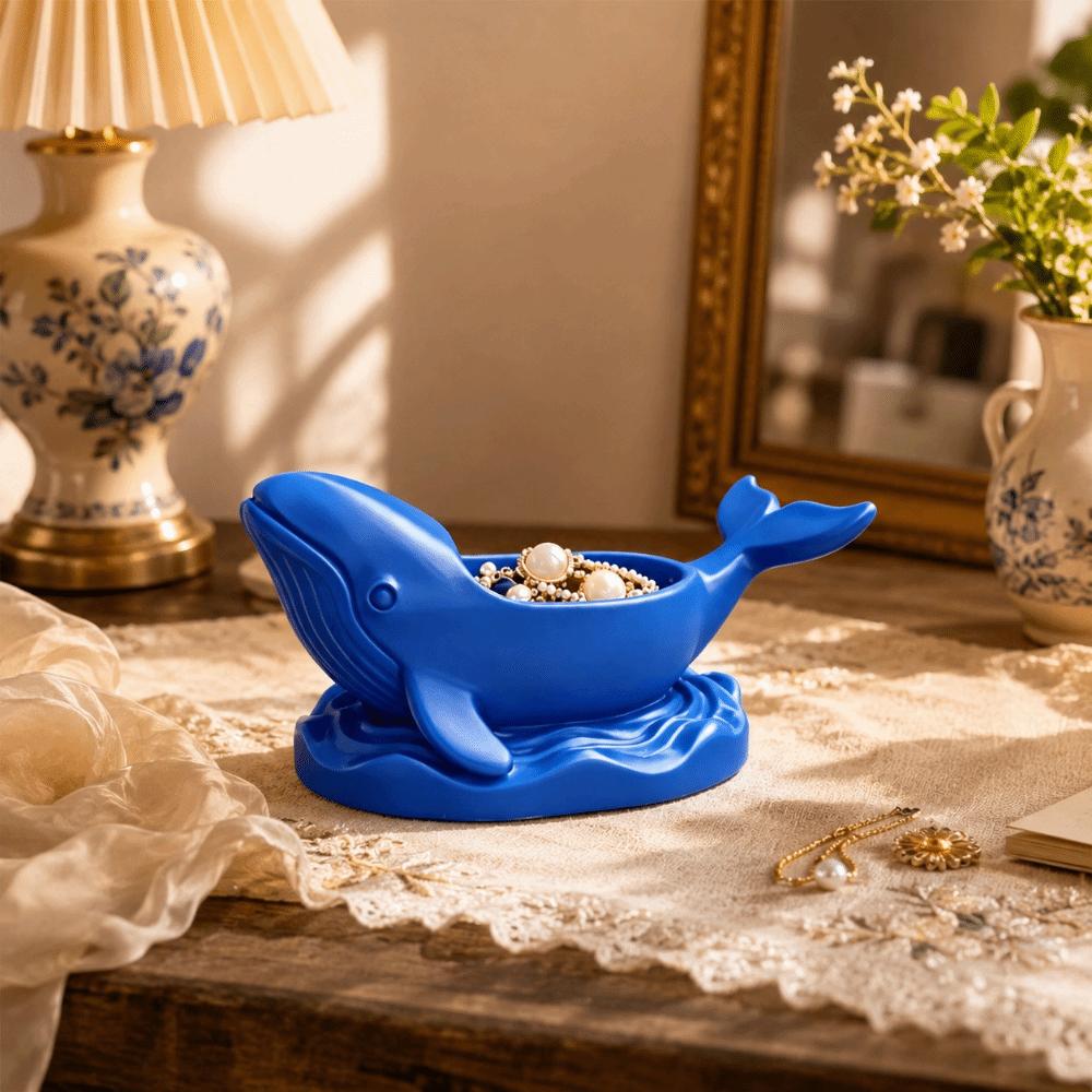 Organizer Desktop Storage Plate Home Decoration Whale Shape Jewelry Trays Nordic Style Cute Flowerpot Living Room