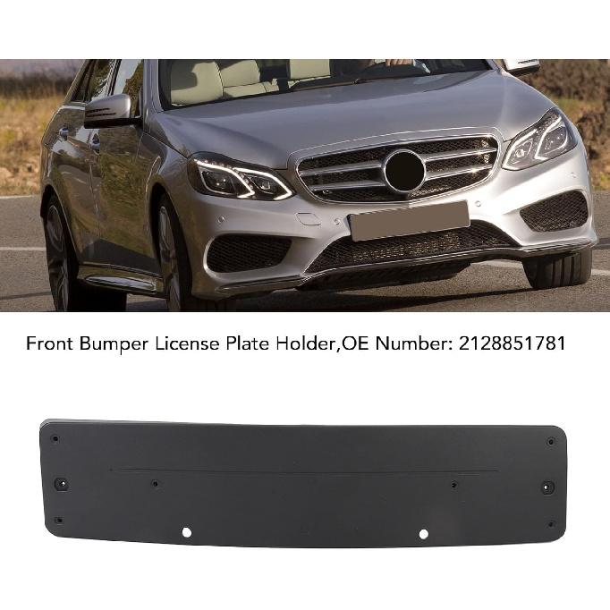 European Standard Front Bumper License Plate Holder Bracket 2128851781 Stable Support, for E Class W212 AMG Line 2014 to 2016