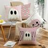 Adorable Pink Halloween Pillowcases: Ghosts, Pumpkins, And Spooky Vibes! Sofa Cushion Cover, Holiday Party Decoration, Gift