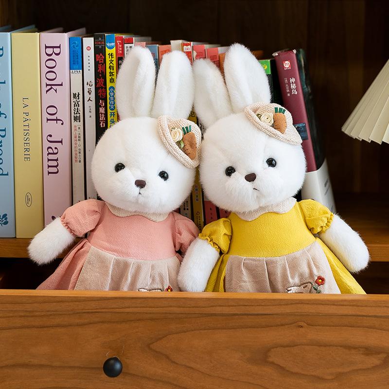 New Qunzi Rabbit Doll Plush Toy Eight Inch Doll Machine Doll Wedding Wedding Throwing Gifts Girl Throw Pillow