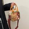 Cartoon small bag 2025 new Japanese cute girl niche plaid versatile single shoulder portable messenger small square bag