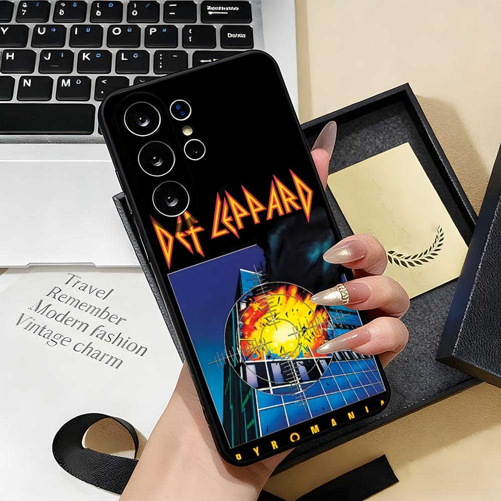 

Hot Rock Band D-Def Leppard Phone Case For Samsung S26 S25 S24 FE S23 S22 S21 Plus S20 Ultra Note20Ultra Black Soft Shell Galaxy S22 Plus5G