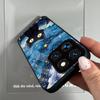 Case for Xiaomi 14 Pro Anime Black Cat Starry Cloud Print Phone Cover Acrylic Hard Back Shell With Flexible TPU Edge