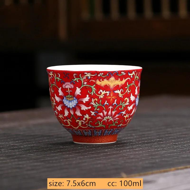 Jingdezhen Blue and White Porcelain Tea Cup Retro Ceramic Master Cup Traditional Tea Set Accessories Portable Tea Bowl