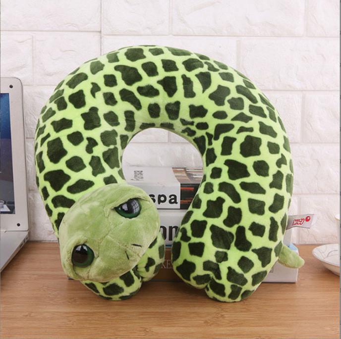 Cartoon Animal U Shaped Neck Pillow For Travel Sleep Rest With Pp Cotton Filling