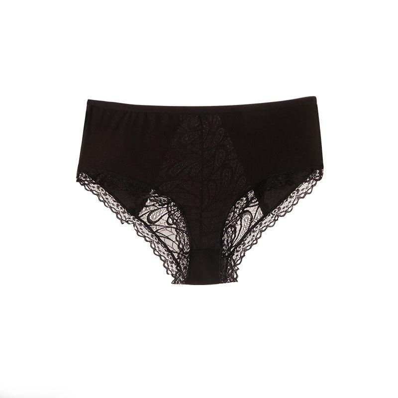 Women's Summer New Lace Lace Hollow Out Cotton Comfortable Breathable Low-waisted Briefs