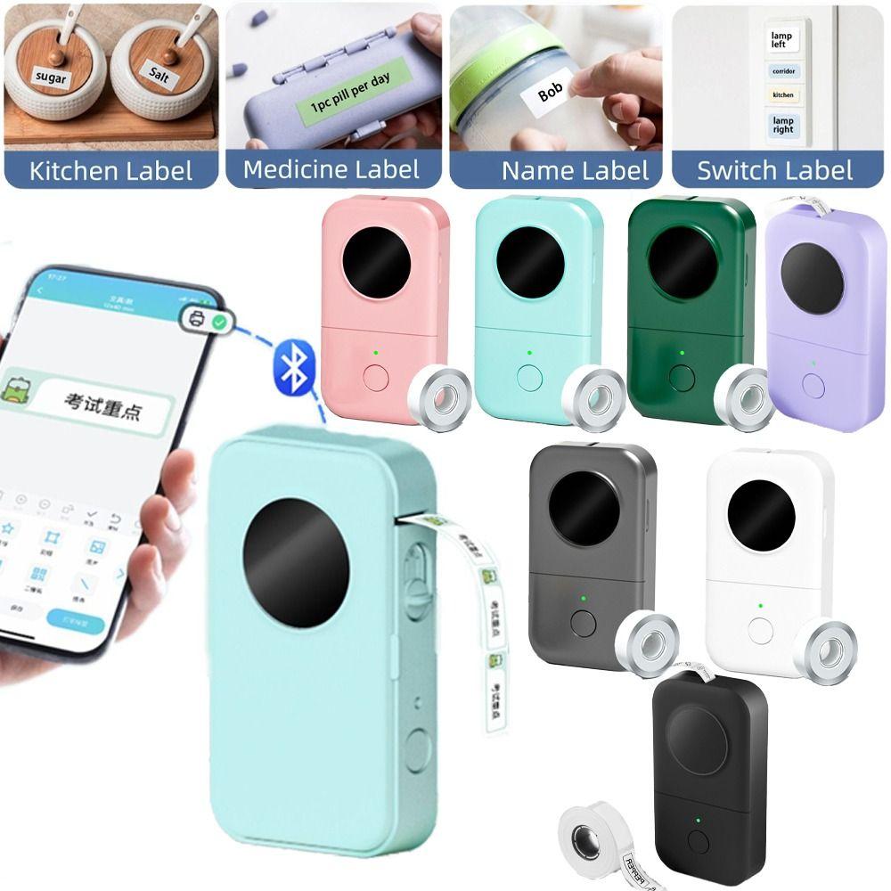 Reusable D30 Label Maker Bluetooth Label Maker Machine Thermal Label Printer  Office Printer