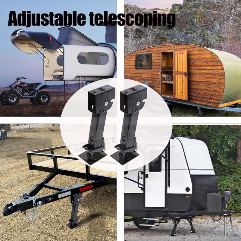 2025 New Parking Stabilizers Leg Adjustable Ranges Quick Folding Trailer Lift 2pcs
