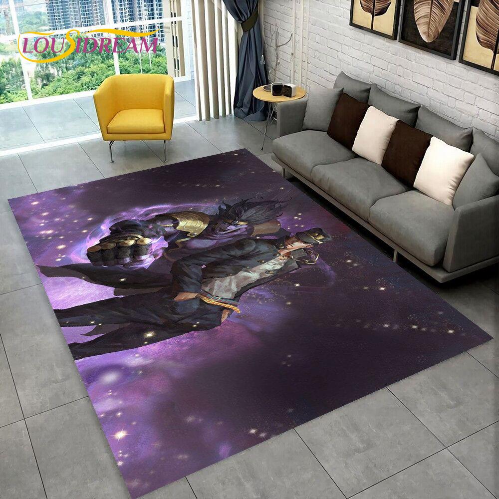 Anime Jojo's Bizarre Adventure  Area Rug,Carpet Rug for Living Room Bedroom Sofa Doormat Decoration, Kid Play Non-slip Floor Mat