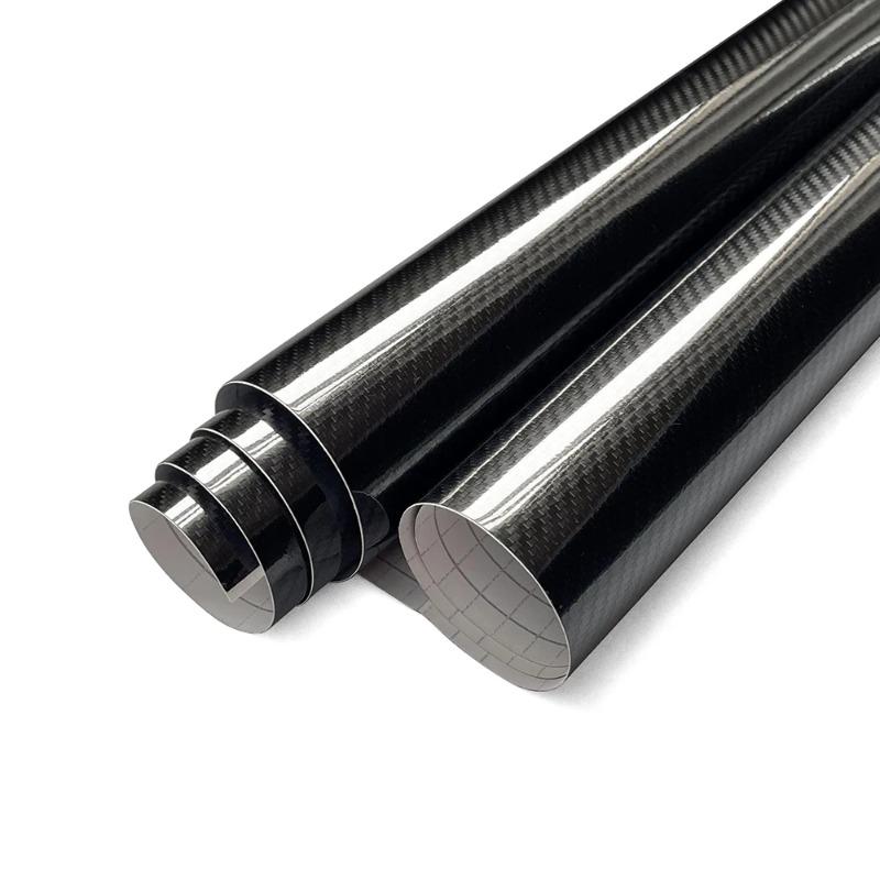 Glossy 6D Carbon Fiber Film Waterproof Car Vinyl Sticker Air Bubble Free For Car Wrap Roll Computer Phone Styling Accessories
