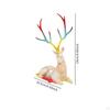 Creative Elk Sculpture Reindeer Figurine Tabletop Decor for Living Room Cabinet