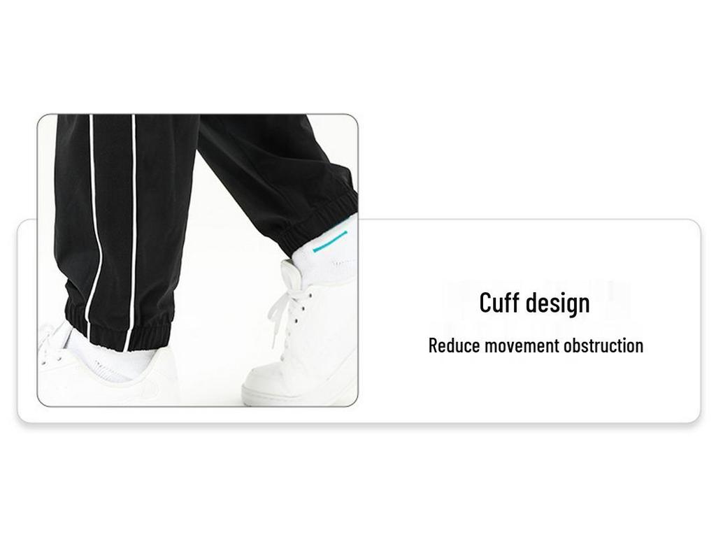 Herren Frühling & Herbst Schnelltrocknende Cuffed Casual Sporthose für Laufen und Basketball