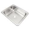 RV 304 Stainless Steel Sink Polishing Square Kitchen Sink Hand Wash Basin with 40mm Sewer Outlet for Boat Caravan