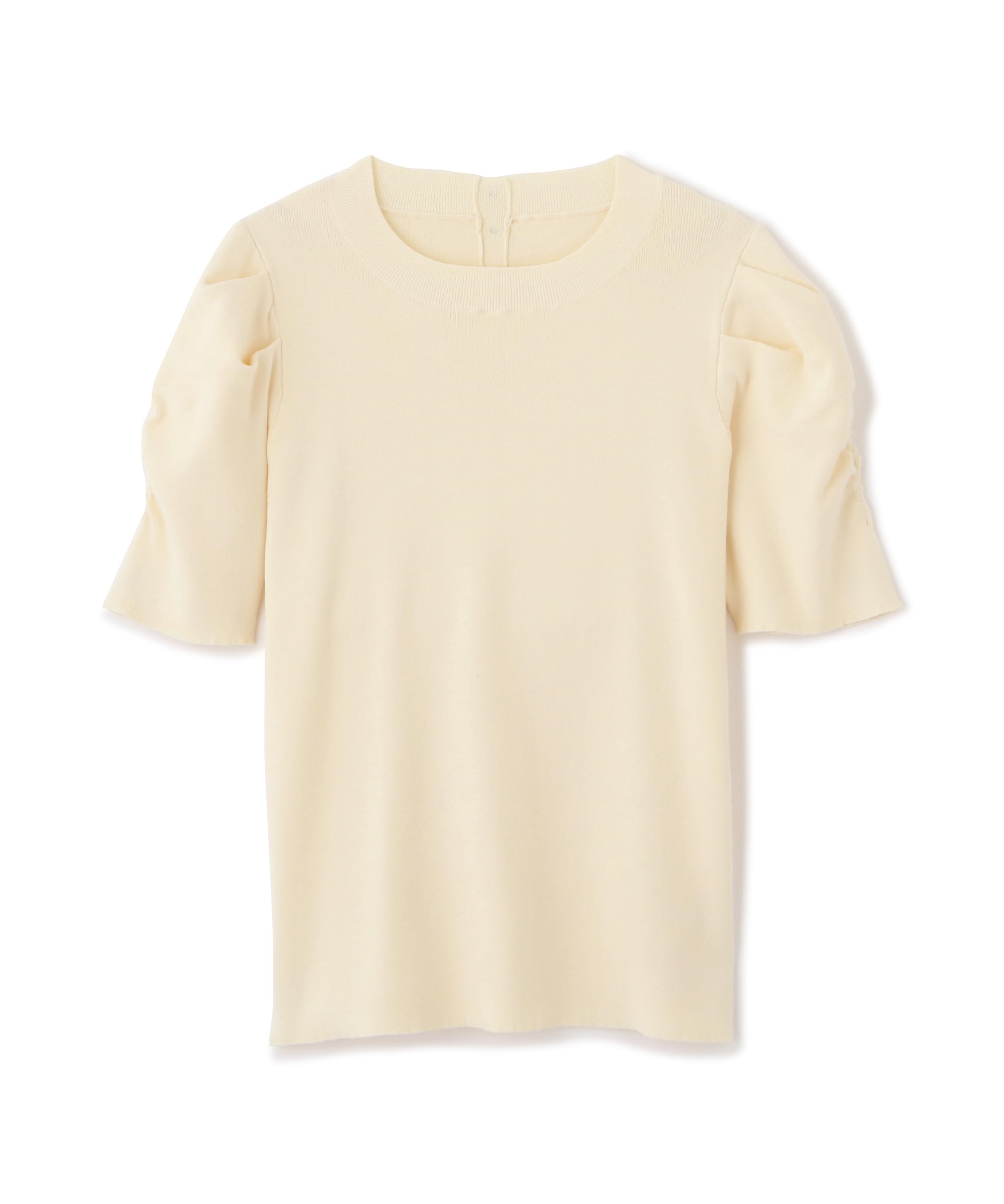 

Natural Beauty Power Shoulder Rib Knit [N Basic] Women s Sweater, Off-White