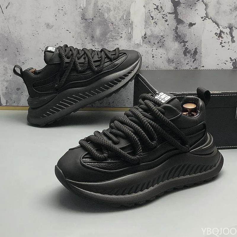 Fashion Thick Soled Men's Shoes Breathable Versatile Comfortable Shoe Casual Lightweight Sneakers Fashion High-quality Male Shoes Homme