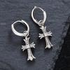 Accessories High-End Diamond Cross Earrings Women'S Frigid Wind Niche Earrings Earrings