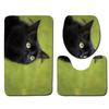 Toilet Three-Piece Floor Mat, Bathroom Three-Piece Carpet Doormat