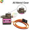 MG90S Servo Micro Analog Servo 360 Degree 12KG Metal Gear Servo for Helicopter Aircraft Boat Car RC Robot Analog Control
