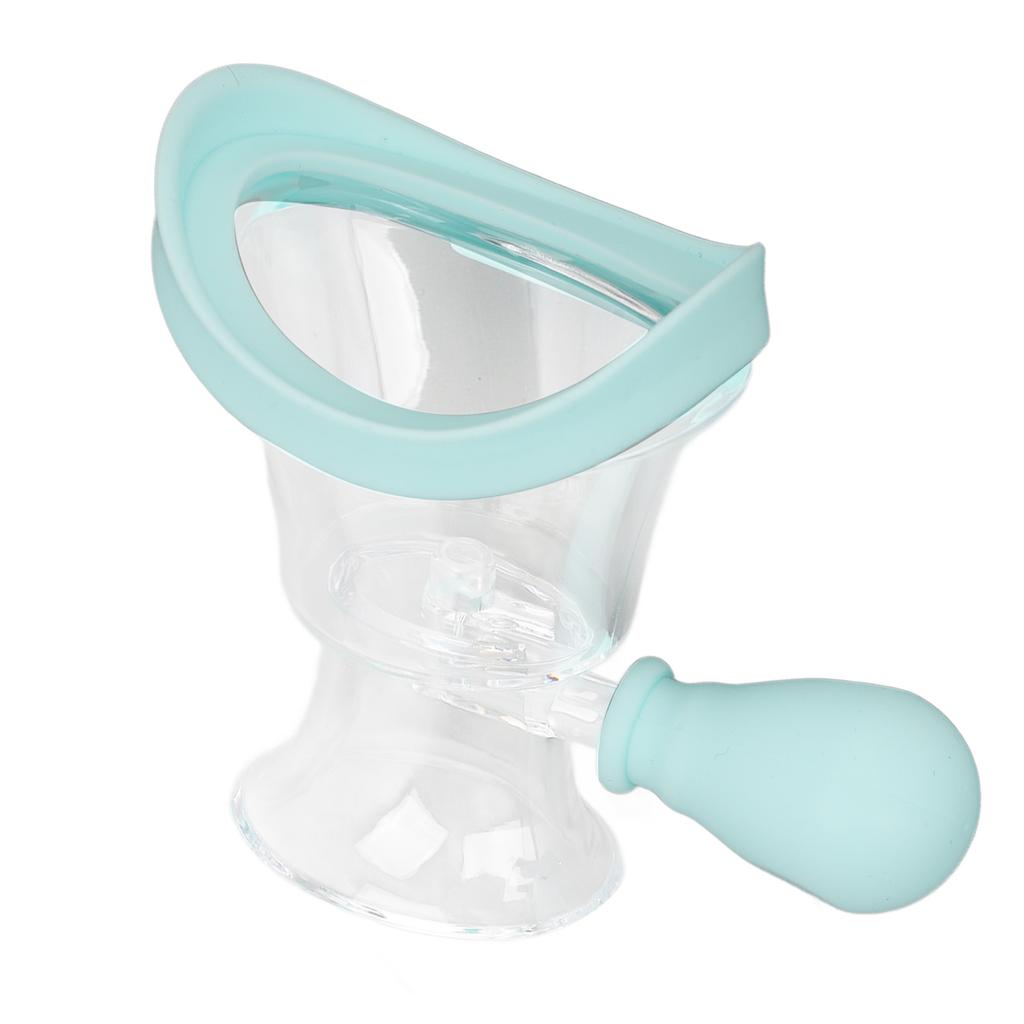 Augenspülbecher Silikon Quetschbar Kontrollierbar Präzise Reinigung Augenwaschreiniger-Set für Visuelle Ermüdung Make-up-Rückstände Blau