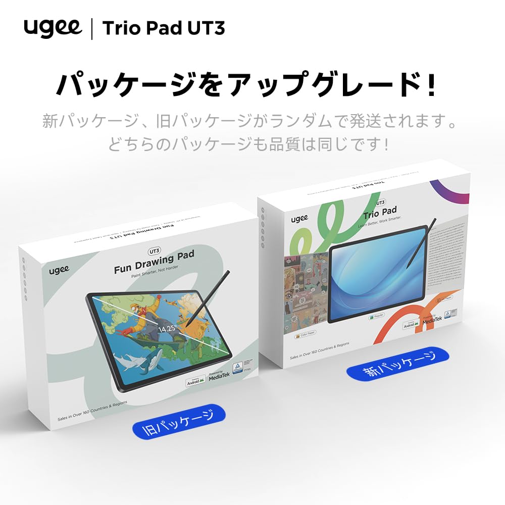 Coming in UGEE UT3 Android 14 GMS 10000mAh 27W Fast Dual and Wireless Projection [14.25-inch Tablet, 2024] Tablet, 2.4K Display, 8GB+256GB RAM,