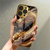 New electroplated glass phone case with dragon pattern suitable for iPhone 17 16 15 14 13 12 11