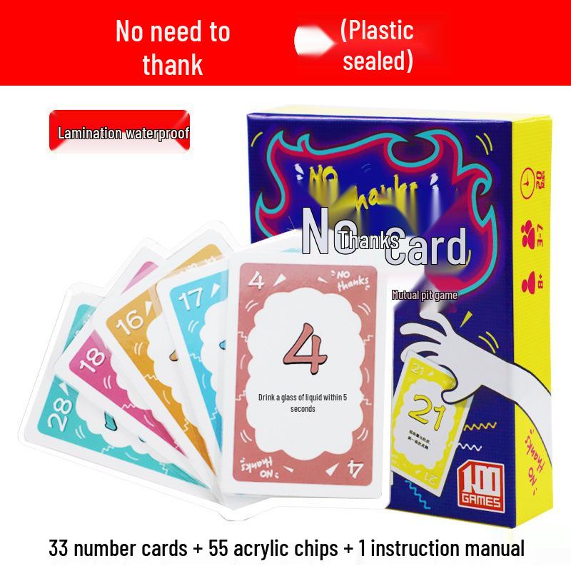 No Thanks! Family Card Game – A Fun, Strategic Game for Gatherings