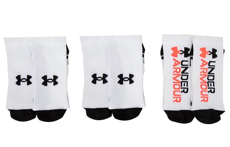 Under Armour Unisex Crew Socks 1379515-100 XL