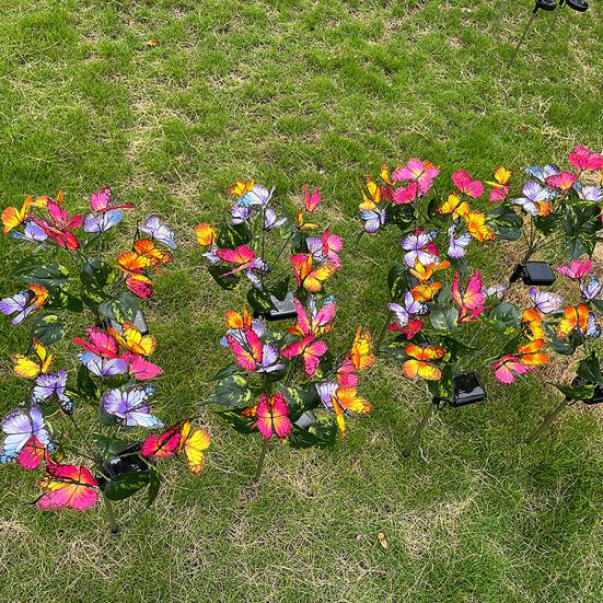 Outdoor Solar Garden Light Decorative Butterflies Lights LED Solar Powered Waterproof Stake Light