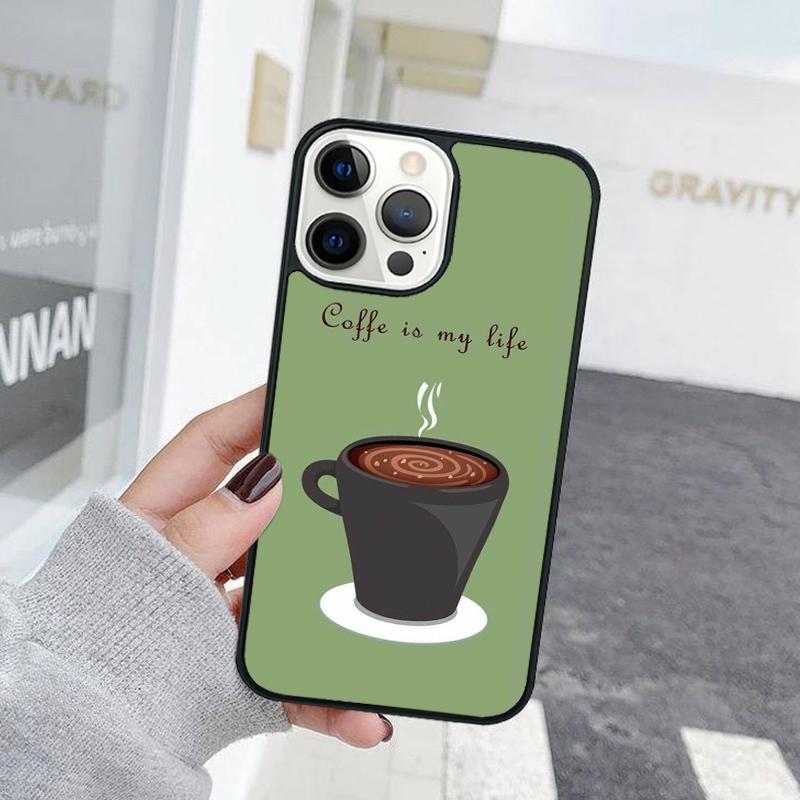 Coffee Is Calling Funny Phone Answer Page Phone Case For iPhone 17 Air 15 16 Cover  11 13 14 Pro Max 12 Plus Max XR