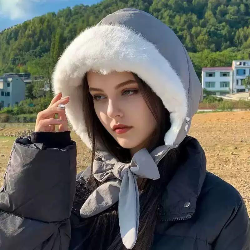 Warm Winter Beanie Hat Women Men Thick Fleece Lined Windproof Ear Protection Ski Flying Cap