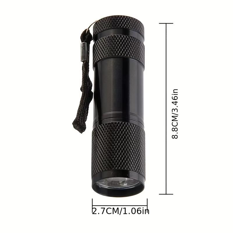 Portable Ultra Violet Blacklight 9 LED UV Flashlight Torch Light Lamp Mini Aluminum UV flashlight