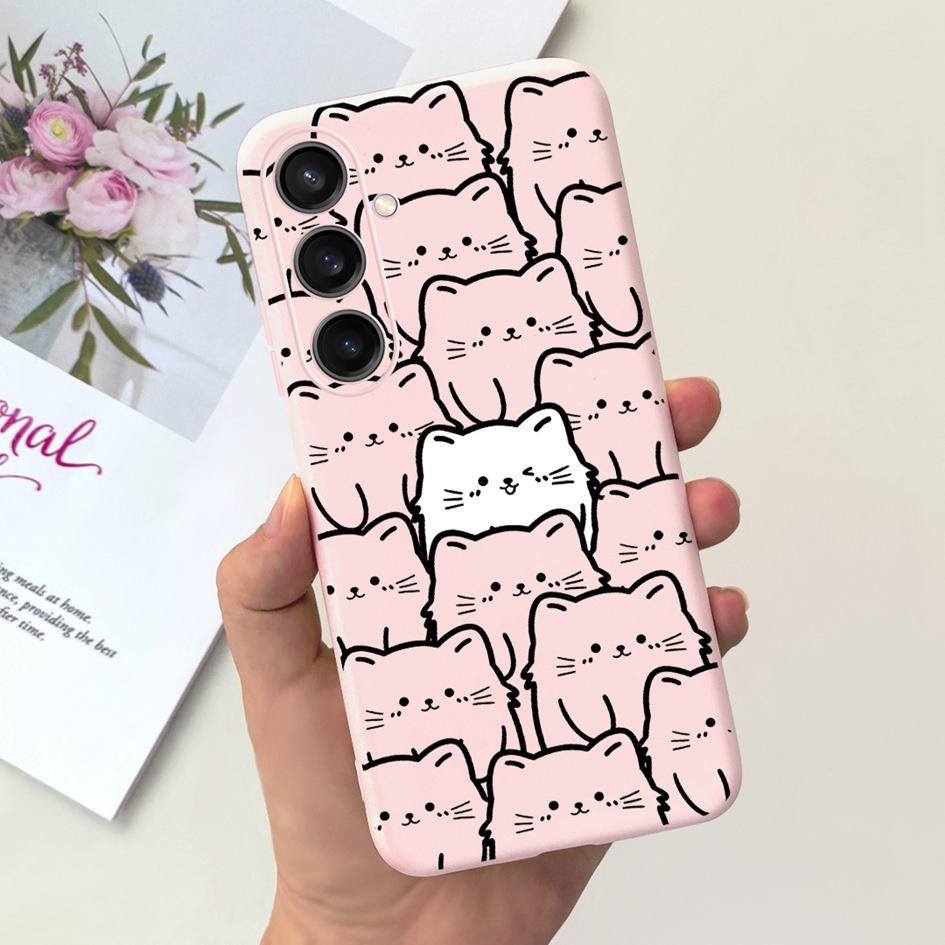 For Samsung Galaxy A25 2023 Case SM-A256B Cover Popular Flower Cartoon Soft Silicone Funda For Samsung A35 A25 5G A 25 Protector