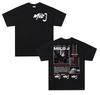 Rapper Milo J 166 Tour Album T Shirts Unisex Retro High Quality Short Sleeve Tshirts Oversized Fashion 100 Cotton Streetwear