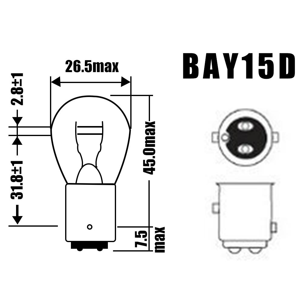 10 Stück 1157 Glühbirnen Bremslichtbirnen BAY15D LED Blinkerbirnen Ersatz für Standlicht Rücklicht Fahrlicht Rückfahrlicht
