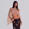 Off Shoulder Women Knit Cover-up Irregular Cardigan New Sunscreen Shawl  Summer