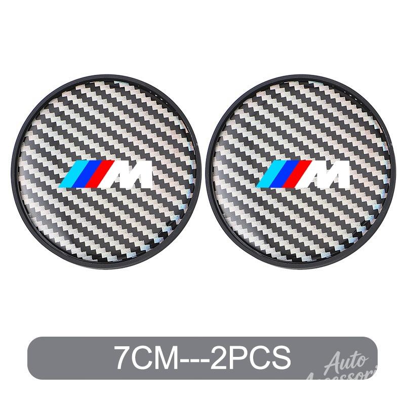 Car Water Coaster Cup Carbon Fiber PVC Coaster Mat Non-slip Accessory For BMW E93 F10 F20 F30 F40 F15 F25 F26 F31 F49 F86 M3 M5