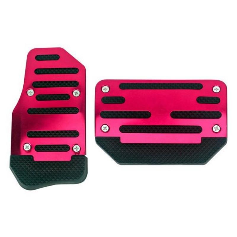 Bil Manuell Stopppedal Modifierad Broms Gaspedal Koppling Aluminiumlegering Pedal Halkskydd Rostfritt Stål Universell