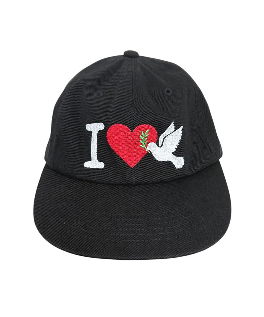Paeseul I Love Peace Washed Cap Black