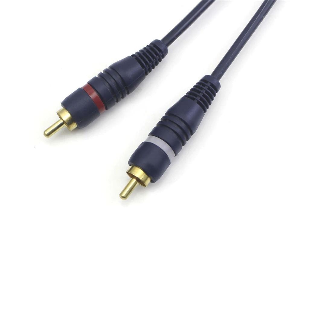 Audiophiles RCA-Verteilungskabel, 2 RCA-Stecker auf RCA-Buchse, Video-Audio, Y-Typ, RCA-Audiokabel, wandelt Mono in Stereo um, Woofer-kompatibles Video