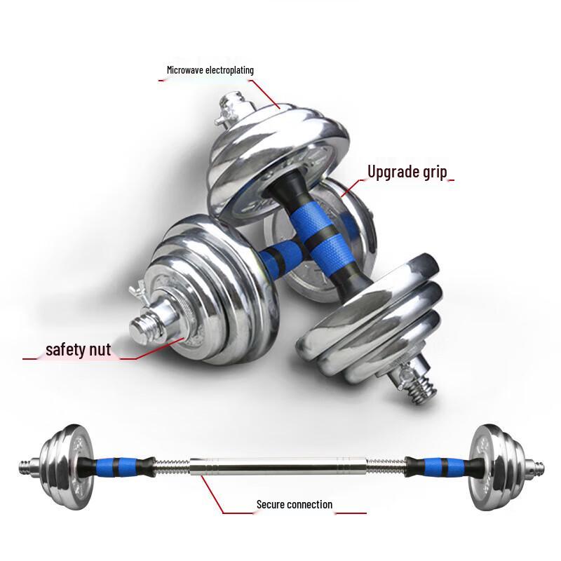 X-RIVALFITNESS Adjustable Electroplated Dumbbell Set
