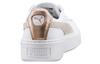 Women's Sneakers PUMA Basket Platform Euphoria Rg 'White Gray Gold' Women's