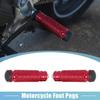 1 Paar 6mm Aluminium Aolly Motorrad Hinterradrasten Fußrasten Fußrasten Motorrad Rot